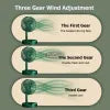 Portable Folding Fan, Desktop Fan Retractable Adjustable Table Cooling Plastic Fan