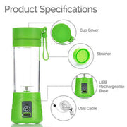 Mini Electric 6 Blade Juicer with USB Charging