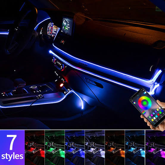 Car Dashboard Neon Light 2 meter