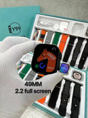 Y99 Ultra Smart watch with 8 Straps and Case