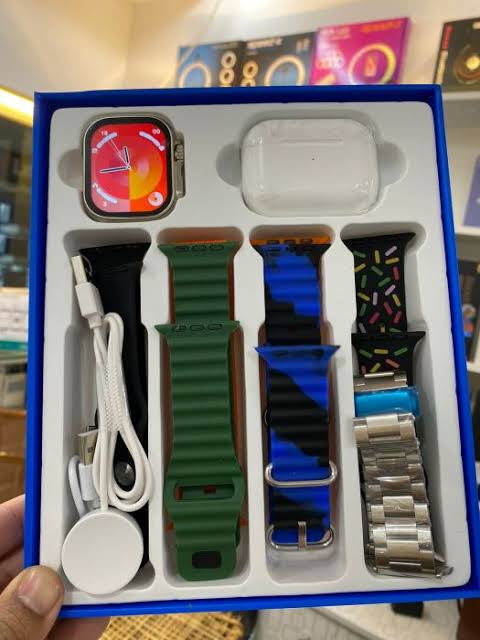 →WS10 Ultra 2 Smart Watch with Airpods & 7 Straps