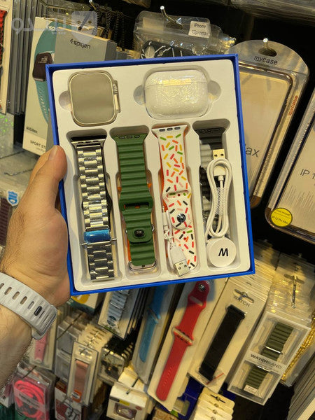 →WS10 Ultra 2 Smart Watch with Airpods & 7 Straps