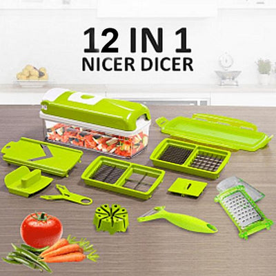 Speedy Chopper 12 Pieces Fruit & Vegetable Slicer All in One Kitchen