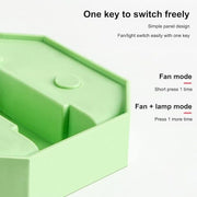 Portable Folding Fan, Desktop Fan Retractable Adjustable Table Cooling Plastic Fan