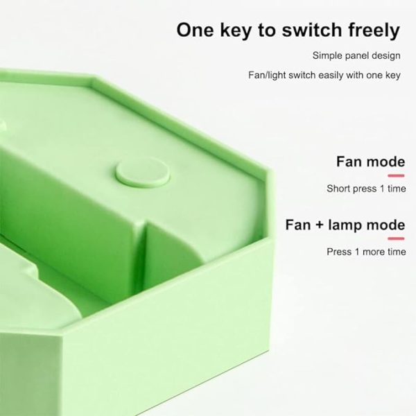 Portable Folding Fan, Desktop Fan Retractable Adjustable Table Cooling Plastic Fan