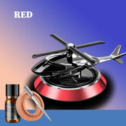 Air Freshener Solar Power Helicopter With Refill Perfume
